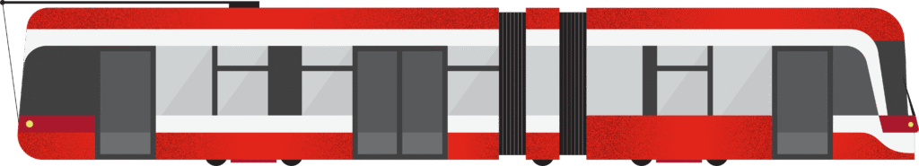 Illustration of street car